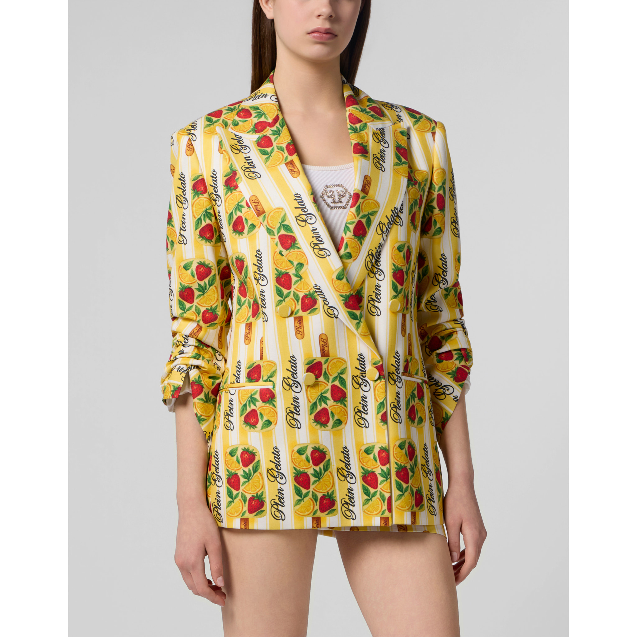 PHILIPP PLEIN Double-Breasted Duke Blazer Plein Gelato
