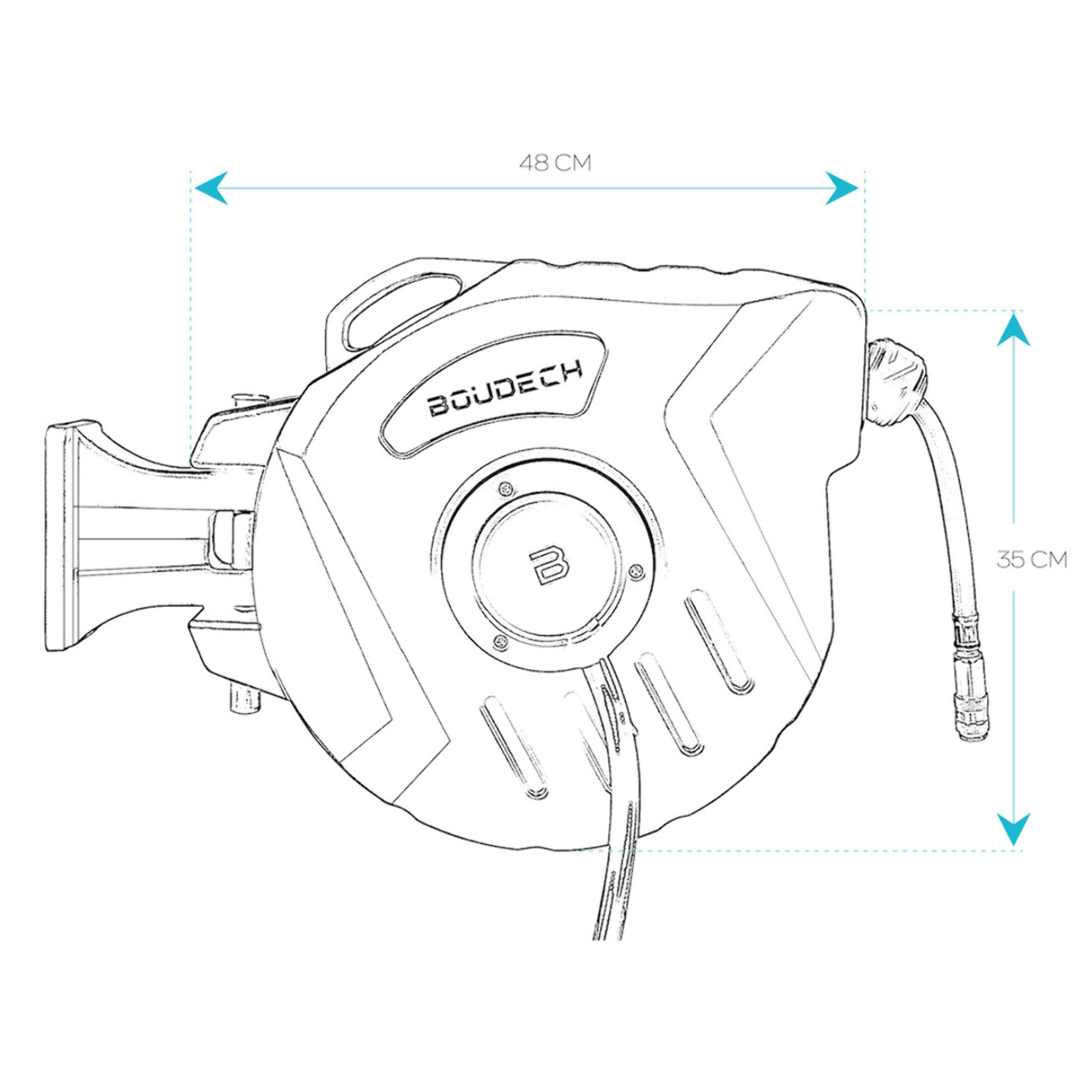 Avvolgitubo Aria Compressa Automatico 20 Metri