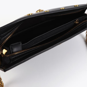 Borsa a tracolla LC con borchie animalier