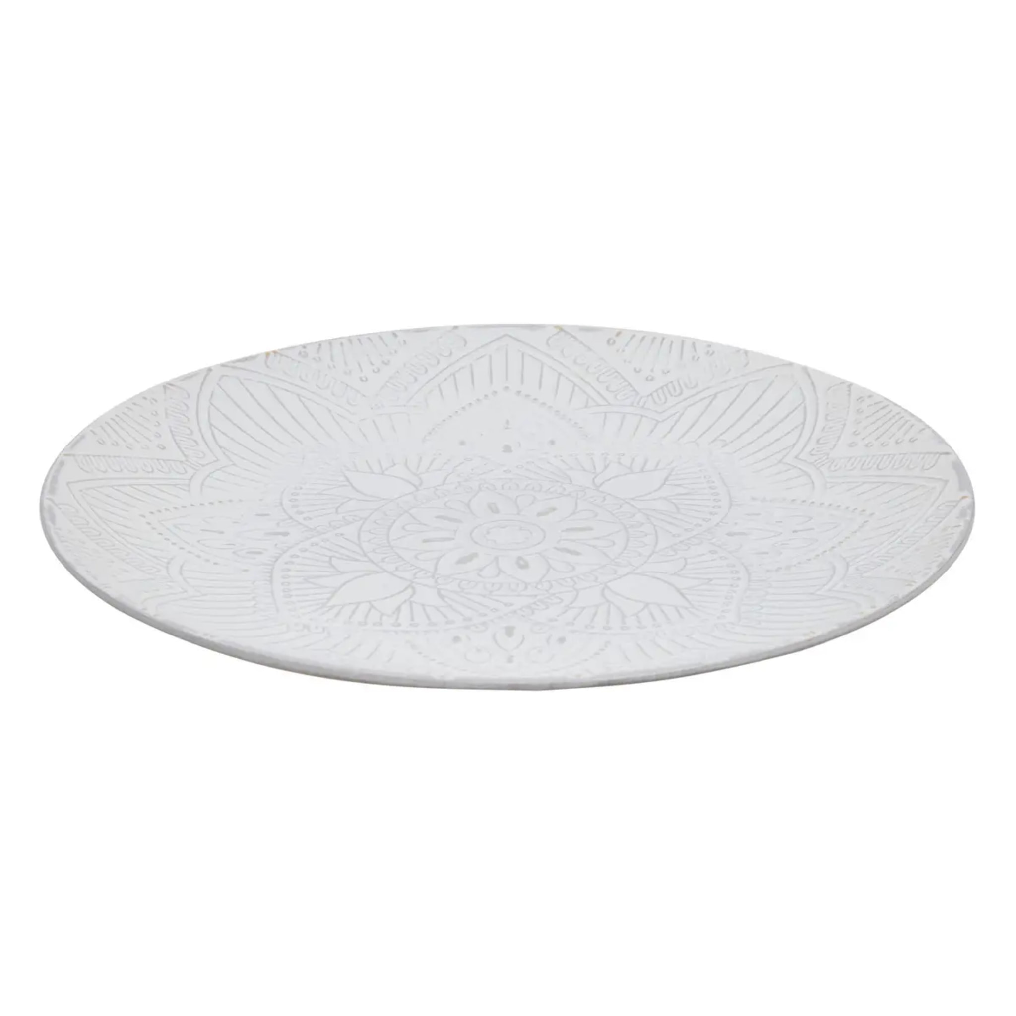 Centre de table Maia rond D.30cm blanc