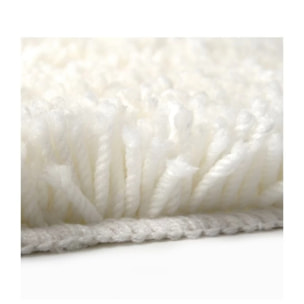 Tapis de bain rond Microfibre HIGHLAND ?60cm Blanc Spirella