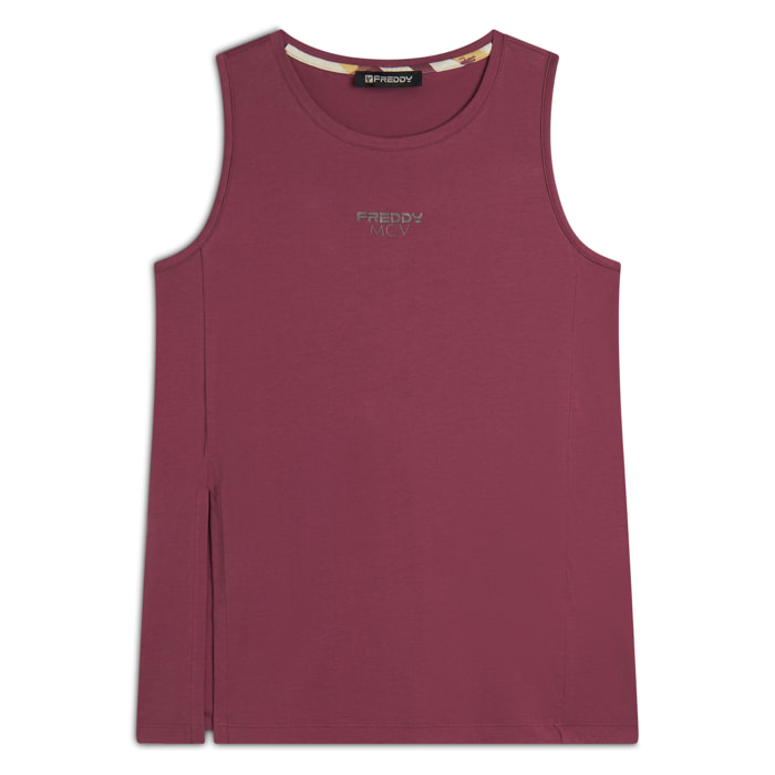 Canotta Regular Fit con Apertura Laterale