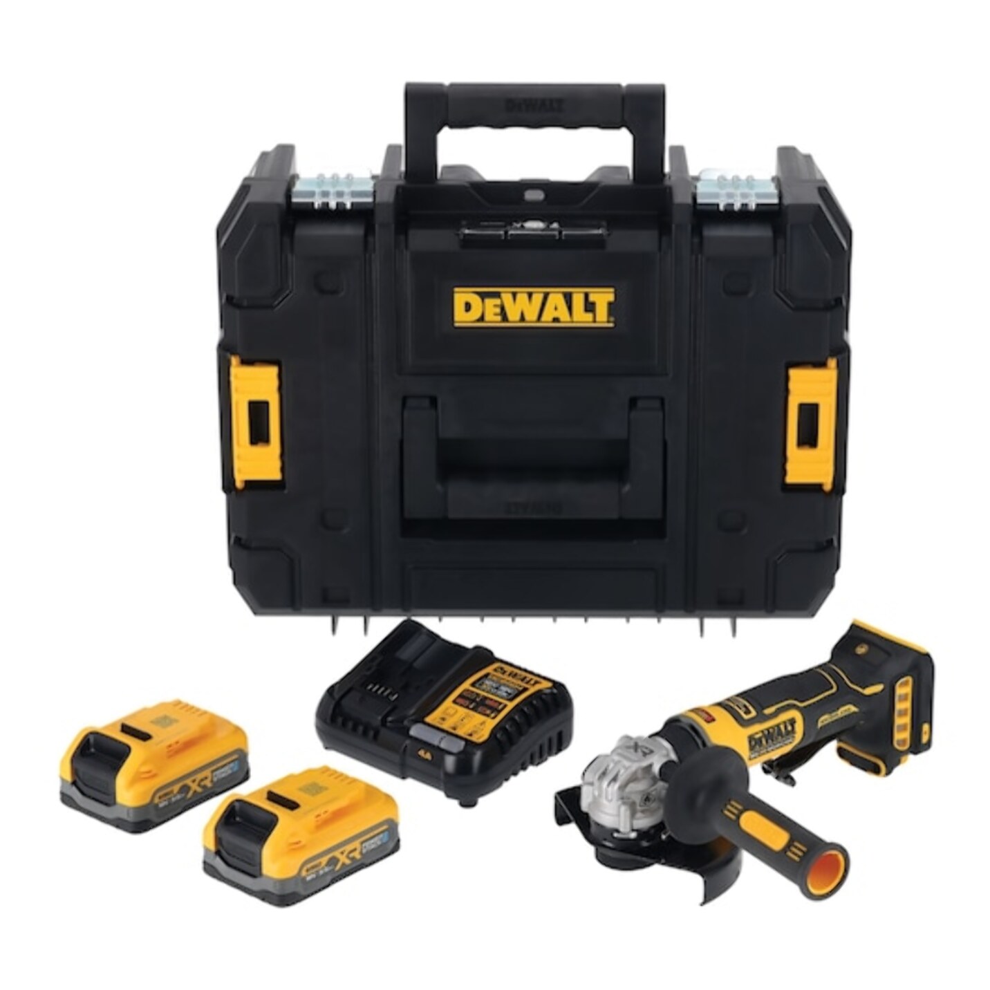 Meuleuse compacte 125 mm XR 18V 3,5 Ah Li-Ion Brushless powerstack - DEWALT - DCG404S2T-QW
