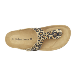 SANDALIA GRANADA BABUNKERS MARRON
