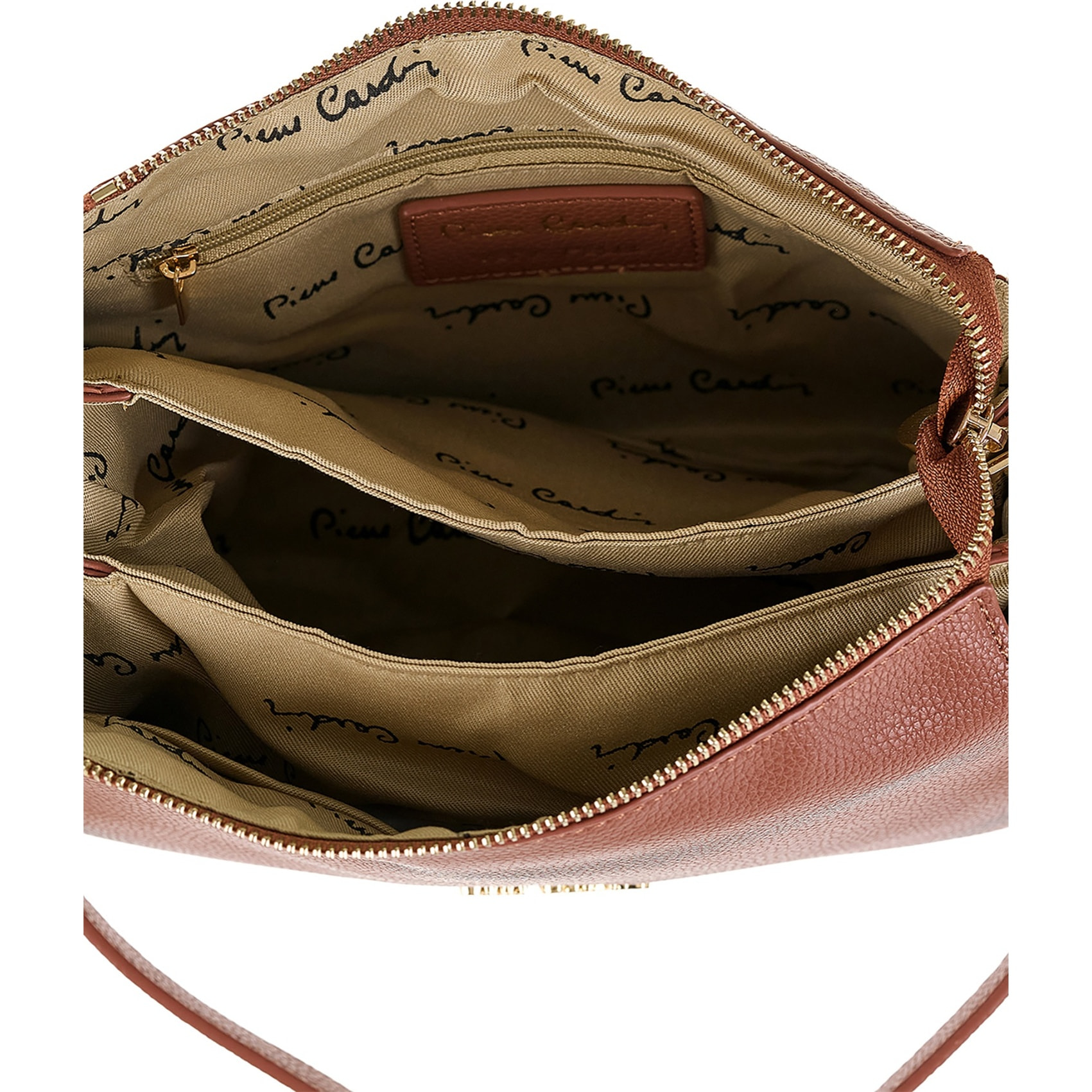 Borsa a spalla da donna Made in Italy - Modello Brunilde Lux - 100% pelle - 24.0 x 18.5 x 12.0 cm