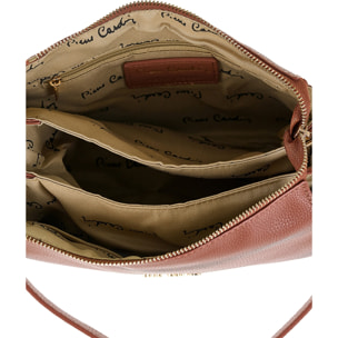 Borsa a spalla da donna Made in Italy - Modello Brunilde Lux - 100% pelle - 24.0 x 18.5 x 12.0 cm