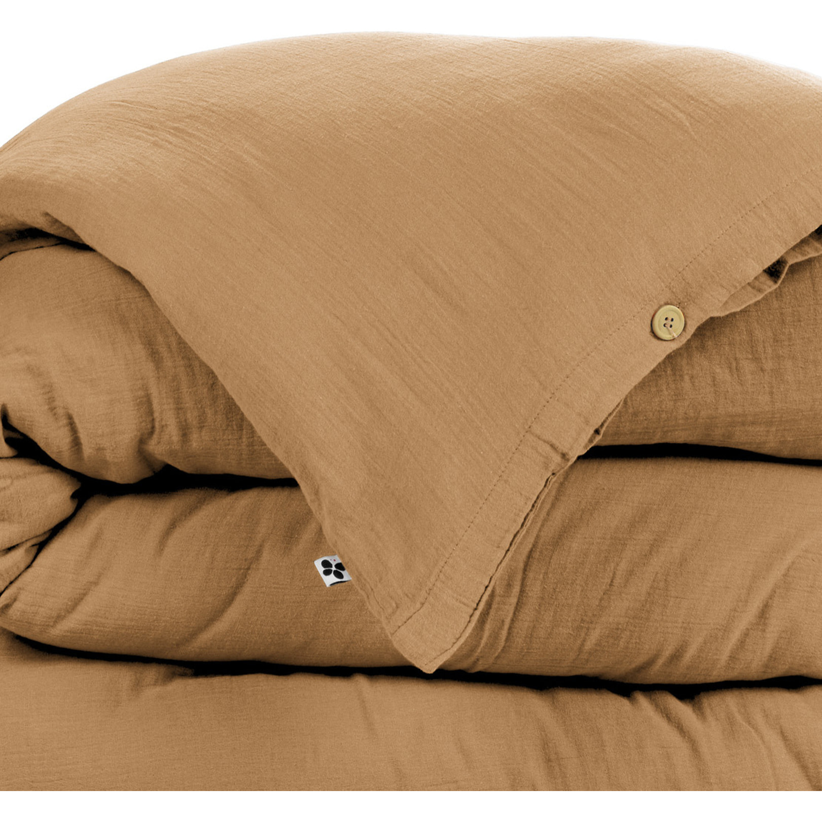 Housse De Couette 100% gaze De Coton Marron