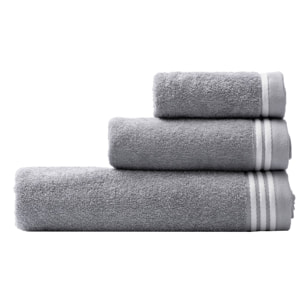 Set 3pcs toallas de baño  gris  benetton