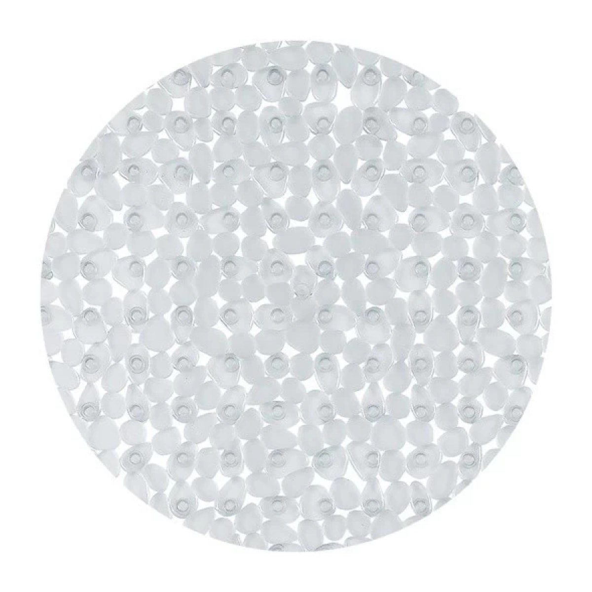 Tapis Fond de douche rond PVC RIVERSTONE Clair Spirella