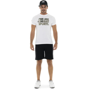 Set completo da uomo con t-shirt e pantaloncino mimetico Leone Military 1947