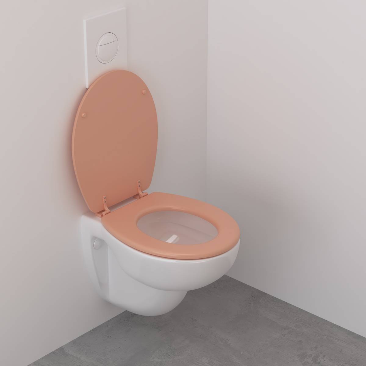 Abattant WC Colorama 36x48cm rose