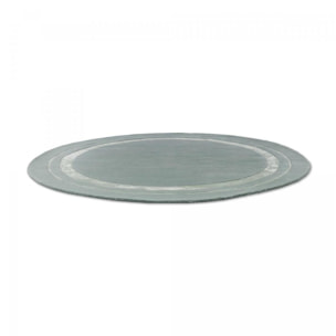 Tapis rond fait main en laine motif simple CHICDOUJ