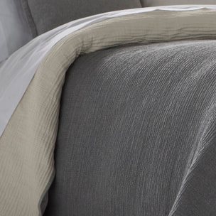 COLCHA JACQUARD AURA ANTRACITA