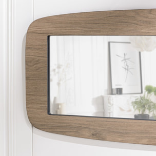 JULIA - Miroir rectangulaire angles arrondis 120x40cm couleur mocha