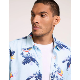 Camisa Manga Corta Azul - Chufe