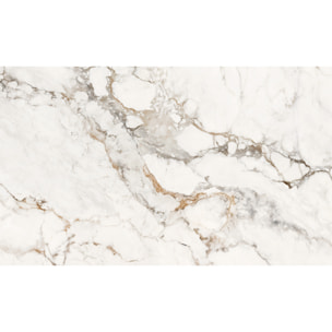 Revêtement sticker sol - MARBRE BLANC CASSÉ - Rouleau adhésif Protection Anti-dérapant