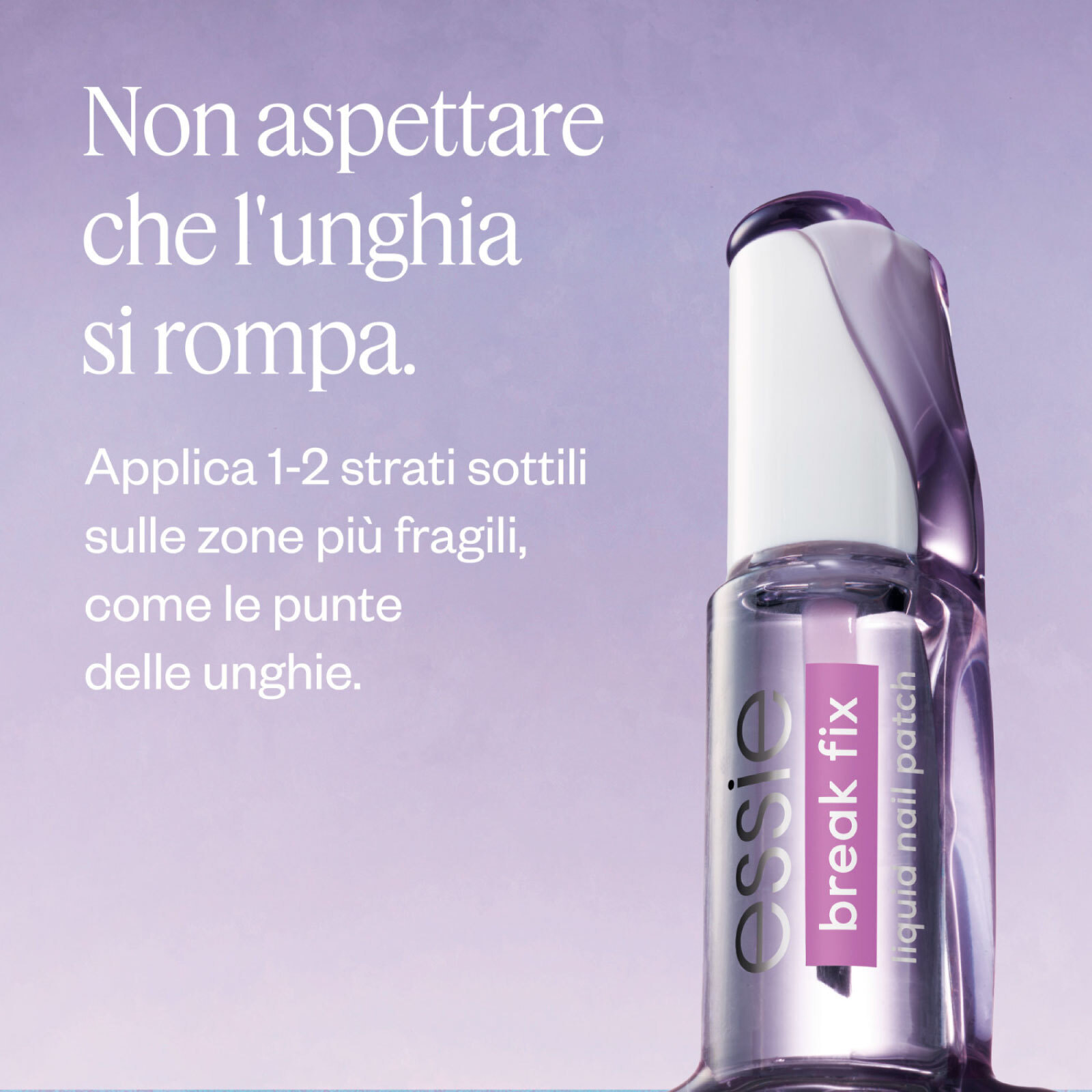 Smalto Riparatore Trasparente Patch Liquido Break Fix per Unghie Rotte Base Coat e Top Coat 7ml