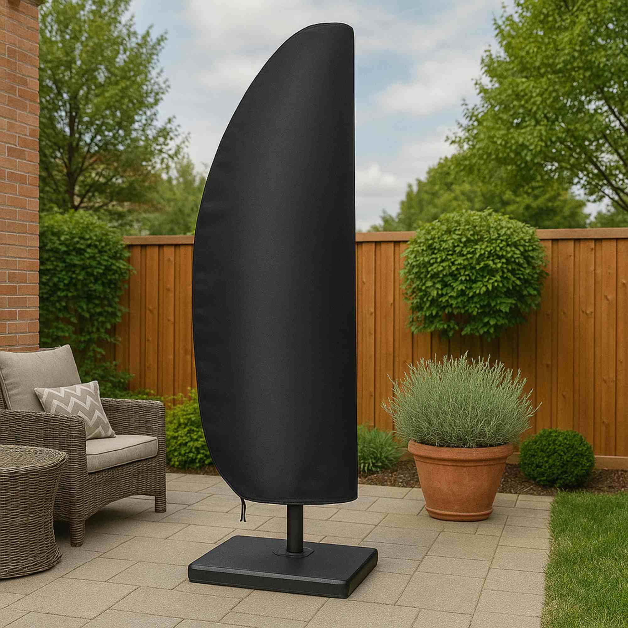 Protector para Sombrilla de Poste Libre 22x25x45cm - Funda Resistente al Agua y Protección UV 30+