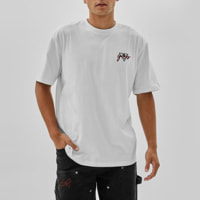 GUESS Originals - T-shirt Bowyer - imprimé - 100% coton - blanc
