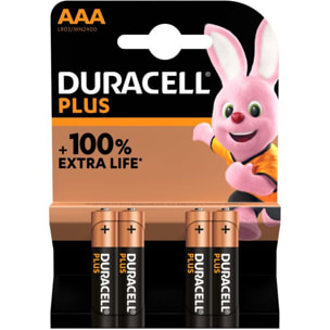 Pile DURACELL LR03 AAA Lot 4 piles PLUS