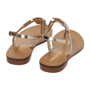 Sandali infradito oro gioiello