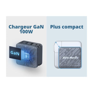 Chargeur console de jeux AVERMEDIA Core Go Noir