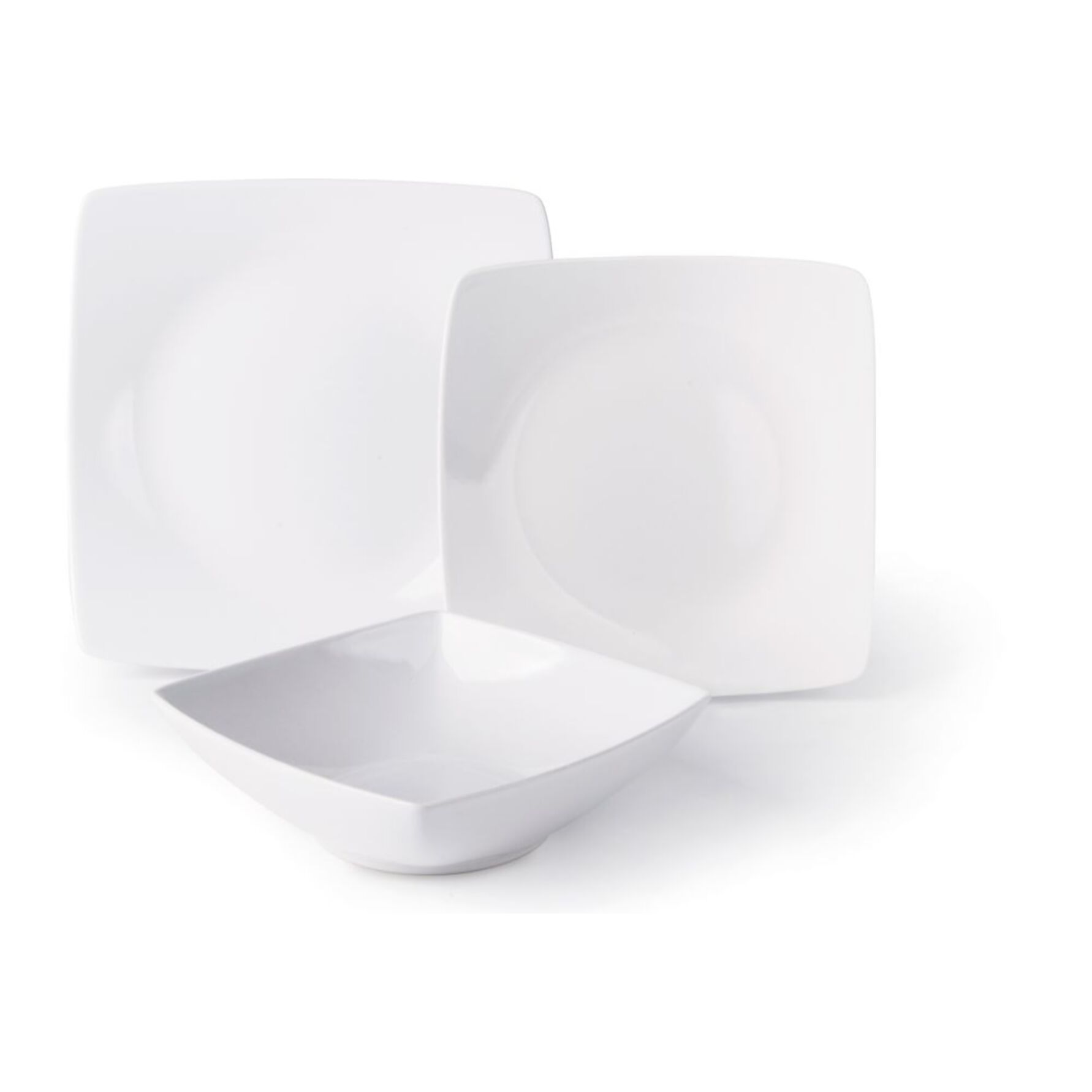 Servizio piatti 18 pezzi Excelsa – Shiny, Ceramica Bianco