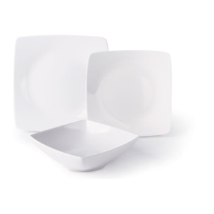 Servizio piatti 18 pezzi Excelsa – Shiny, Ceramica Bianco