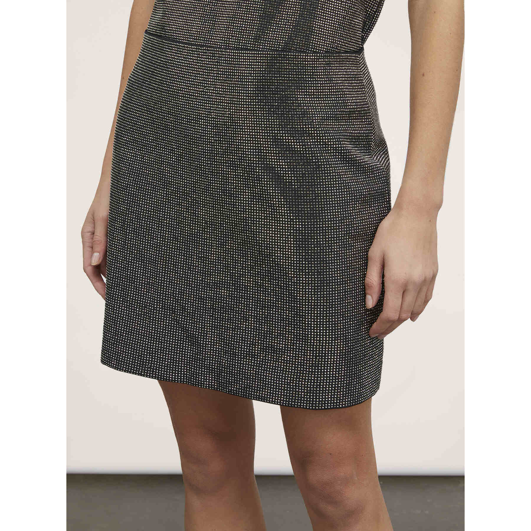 Motivi - Minigonna full strass - Grigio