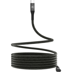 Câble de charge XMOOVE 100W PowerDelivery matériaux recyclés