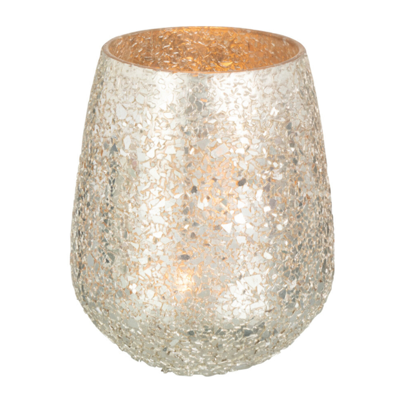 J-Line bougeoir Eclat - verre - or - medium