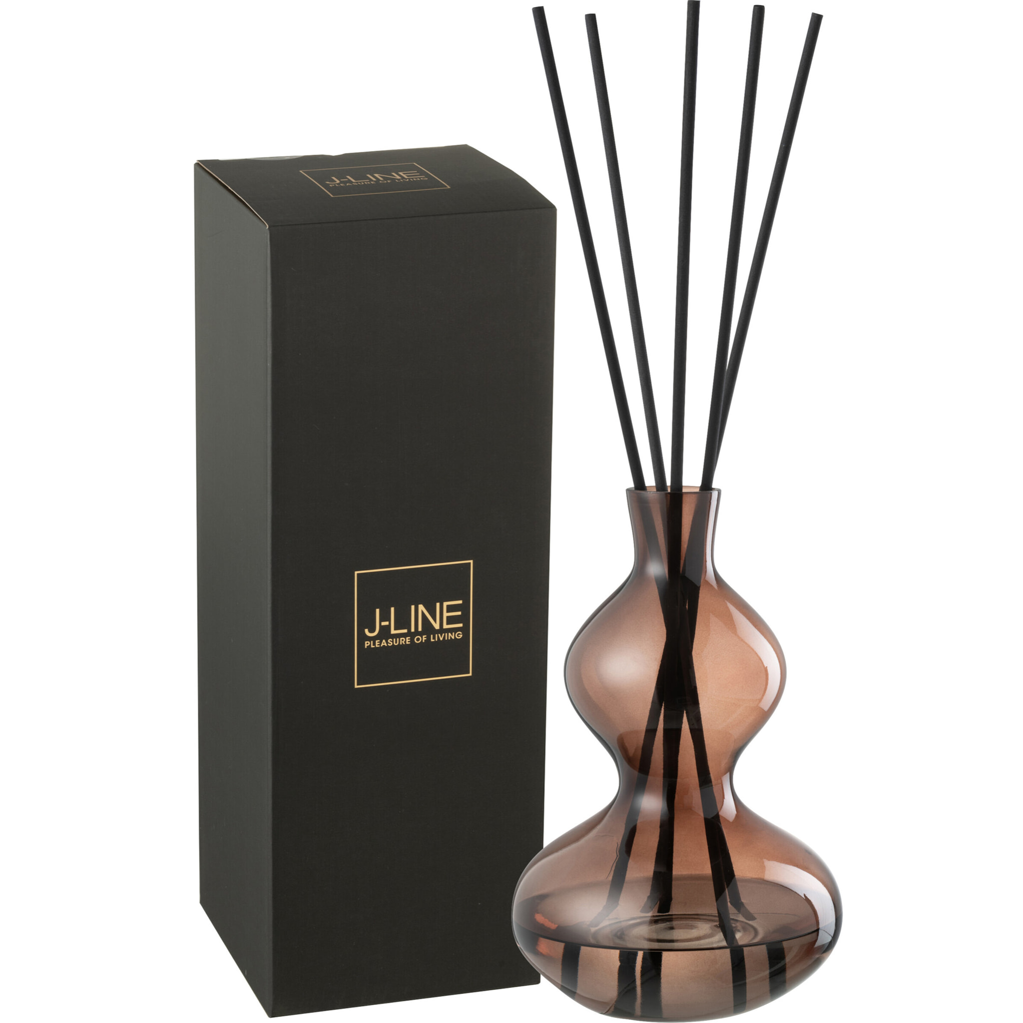 J-Line Bâtonnets parfumés Li-Ly Land - verre - brun - large