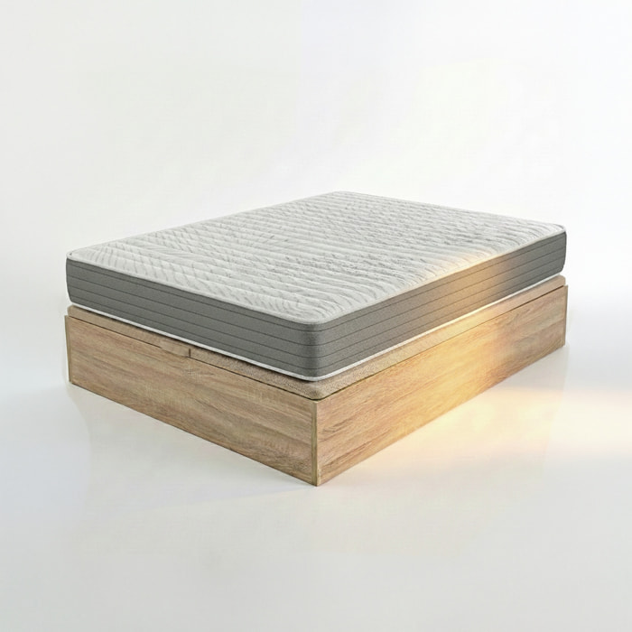 Colchón Muelles Ensacados y Visco + Canapé Abatible | ENVIO, ENTREGA Y RETIRADA INCLUIDO | Ceramic Pocket Low