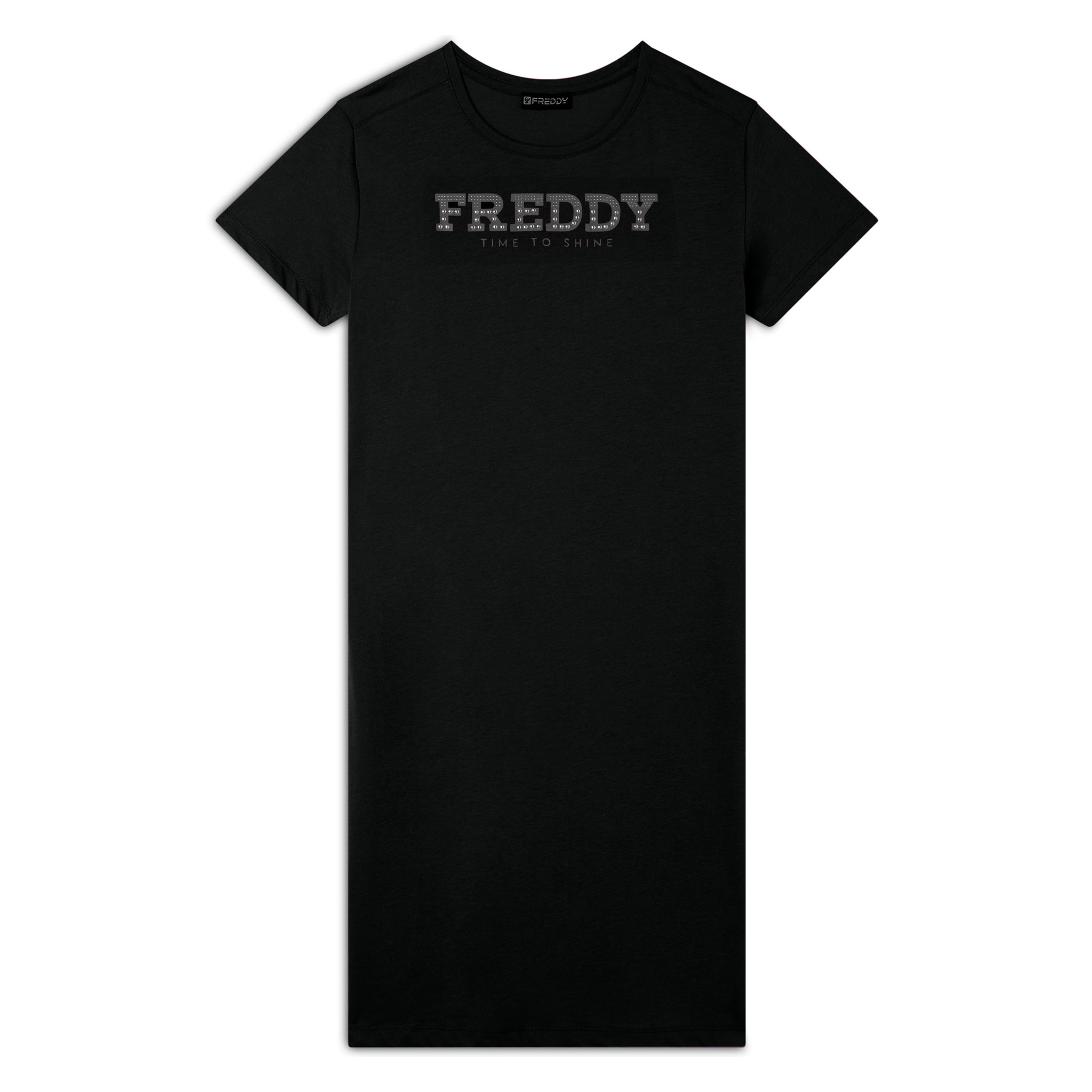 Vestito in jersey con perline dorate