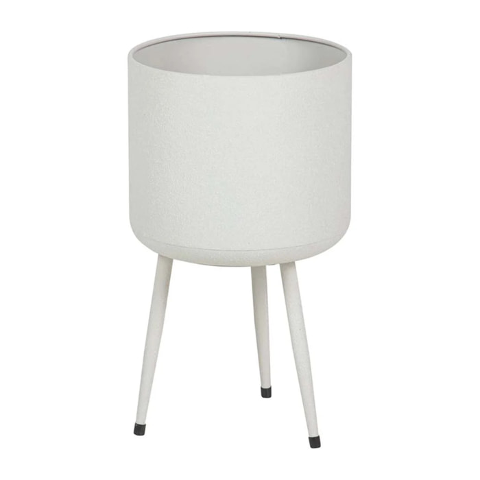 Plantero Metal Blanco 23x23x39 Cm