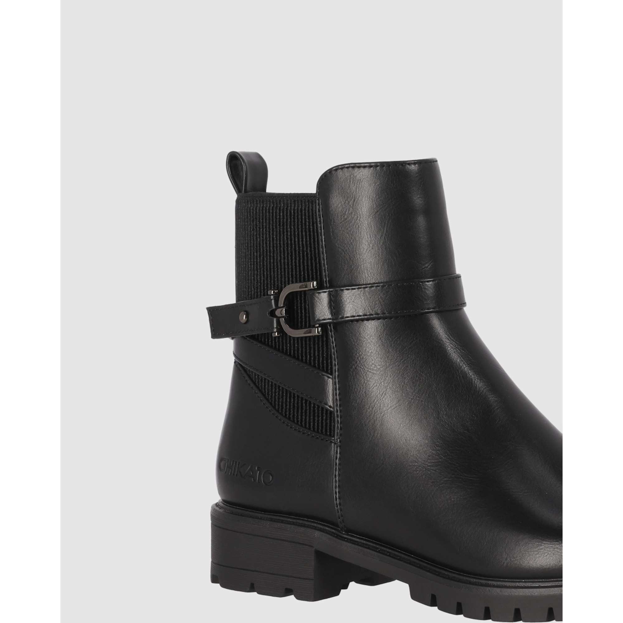Botines - Negro - Tacón: Bajo