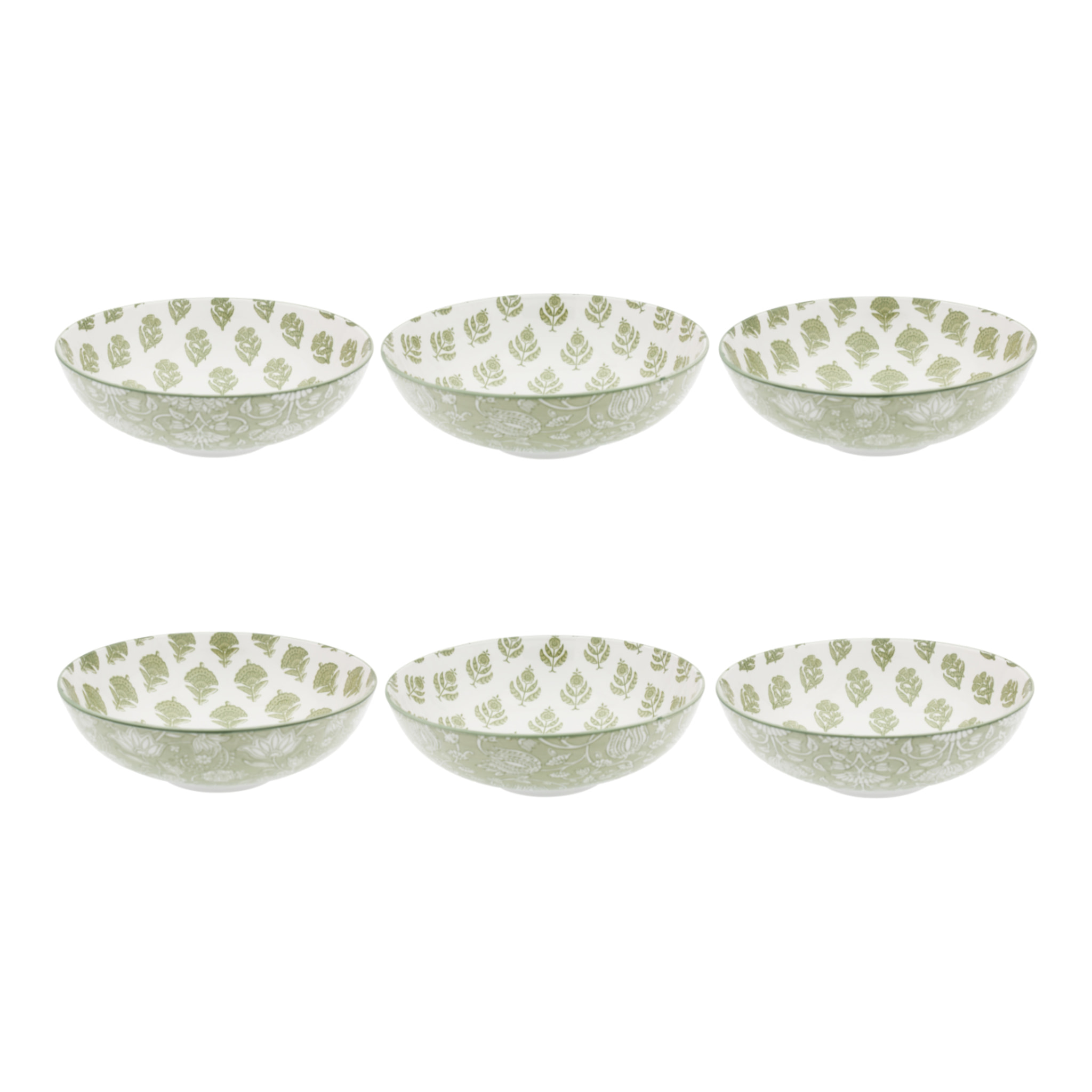 Lot de 6 assiettes creuses, SOLIMAN