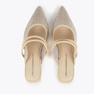 Scarpa slingback in "rete" con rombi
