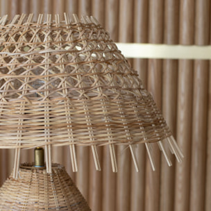 Lampe à poser en rotin h44cm JOYCE