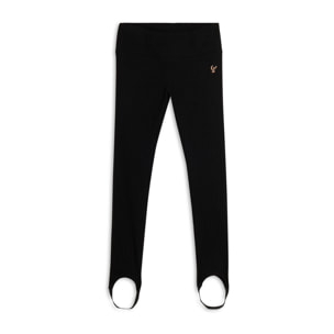 Leggings Bambina in viscosa a coste con ghette