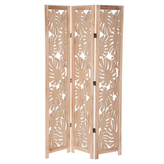 Paravent "Palm" bois H165cm