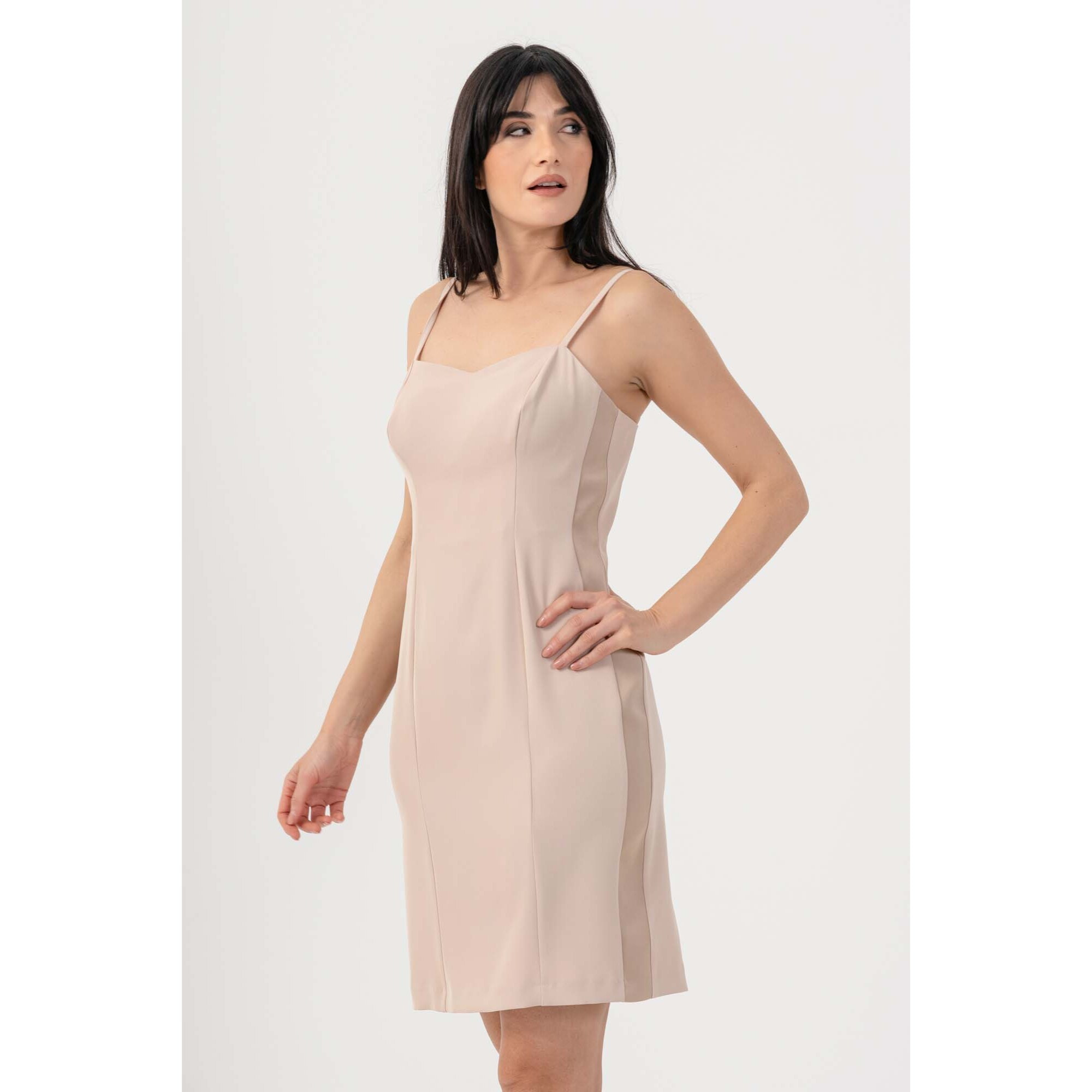 Kocca - Abito con spalline regolabili Donna, Tinta unita, Scollo ampio
