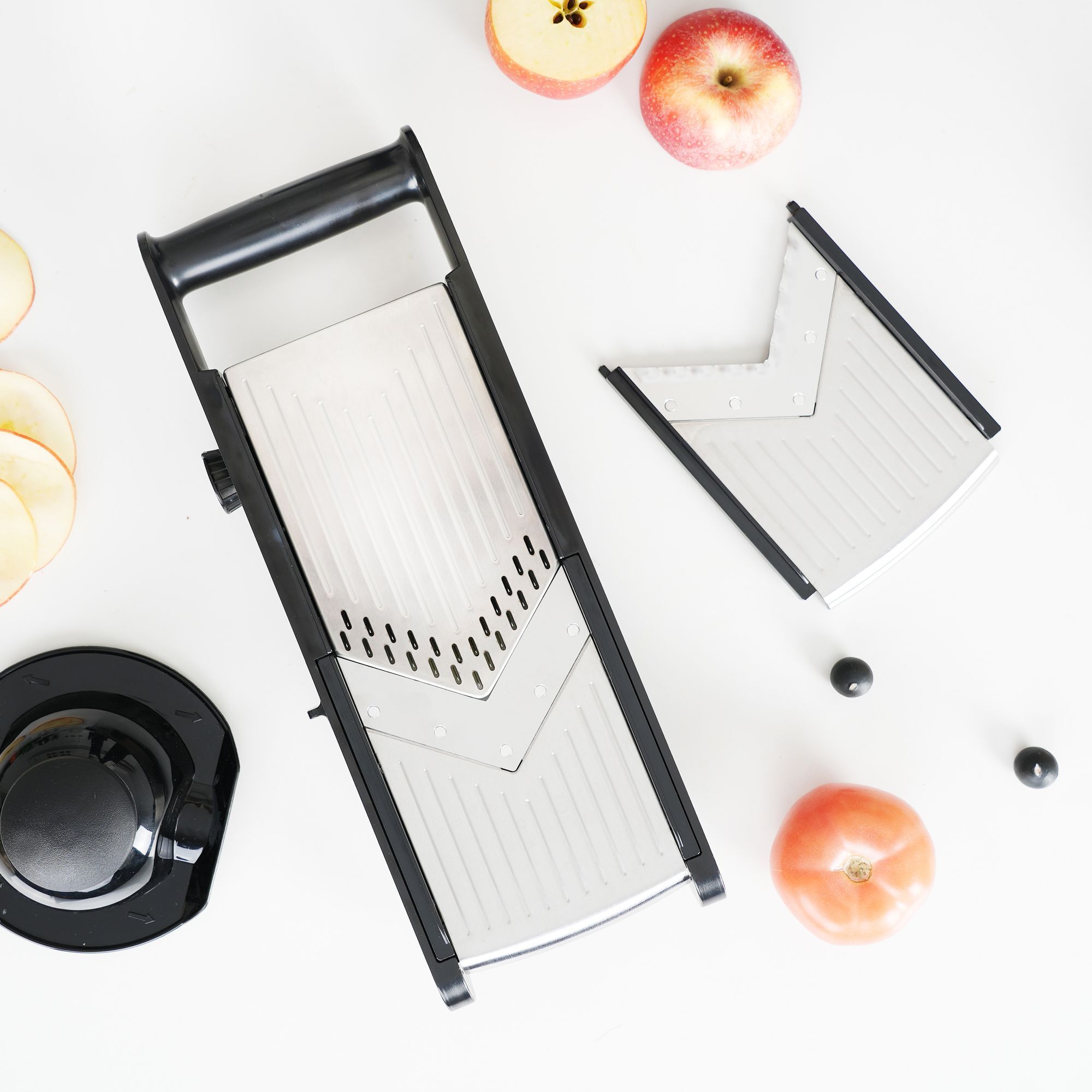 Mandoline sur pied en acier inoxydable