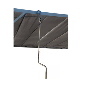 Pergola bioclimatique en tissu "Lodge" 3 x 4 m - Anthracite