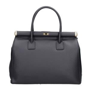 Borsa a mano da donna - Modello Aleria - Vera pelle - 35.0 x 26.0 x 16.0 cm