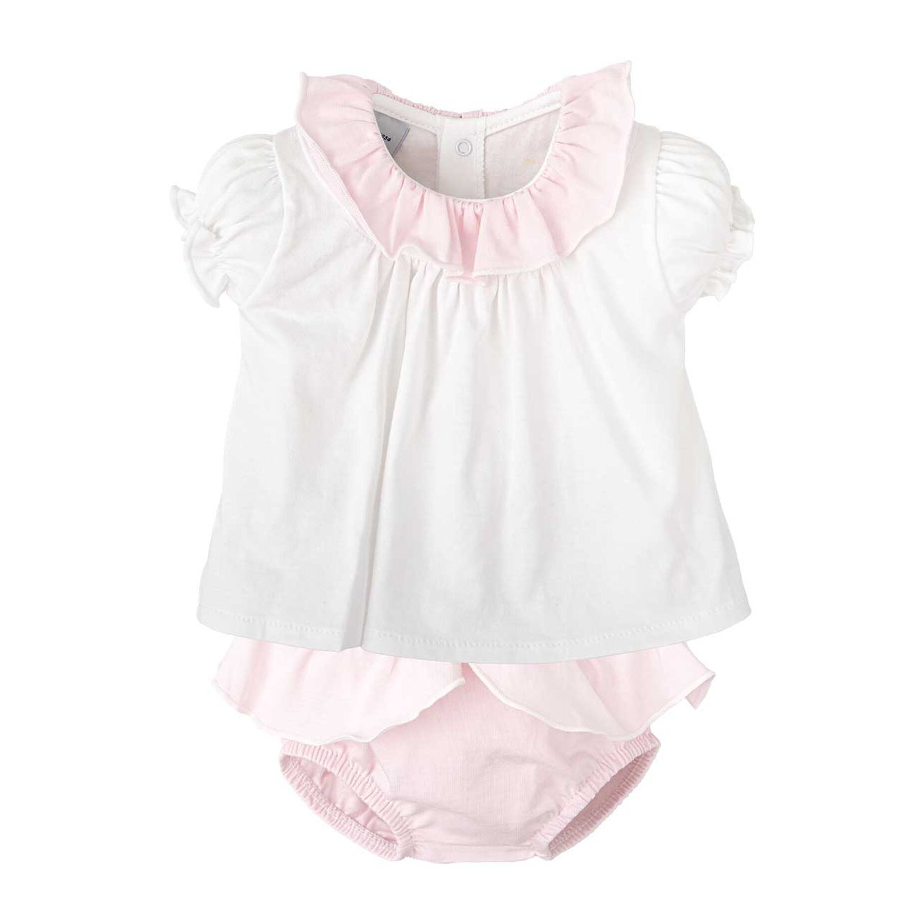 Conjunto Ranita Camiseta Cuello Volante Ilusion