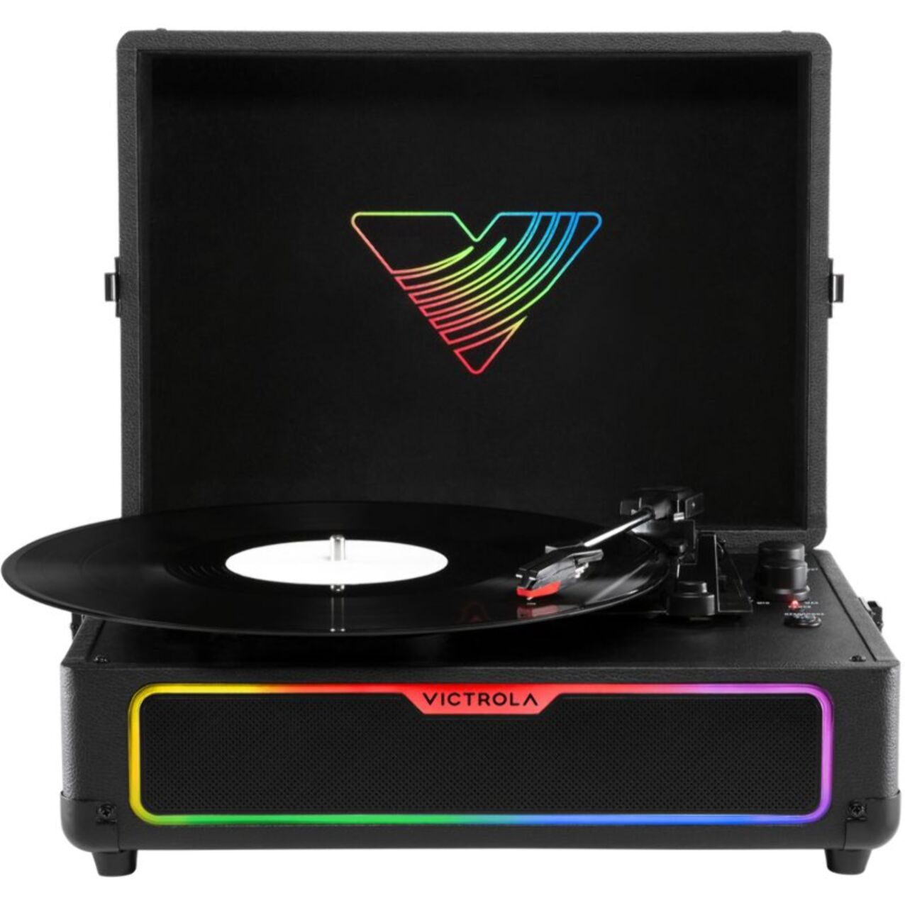 Platine vinyle VICTROLA GLOW FORMAT VALISE AVEC LEDS RGB