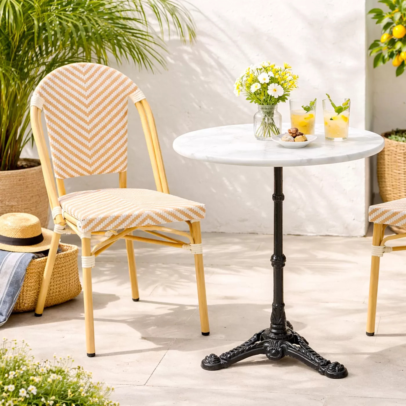 Chaise de jardin Montmartre beige Kare Design