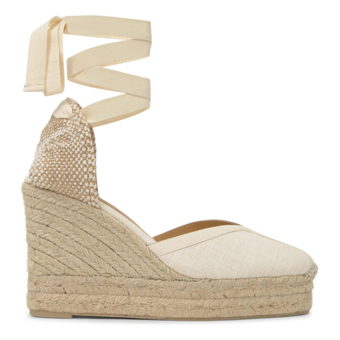 Alpargata Carmen cuña de yute 11cm doble plataforma