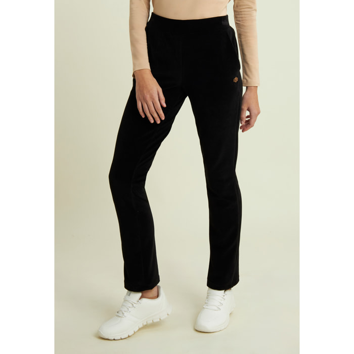 Pantaloni in ciniglia a gamba dritta